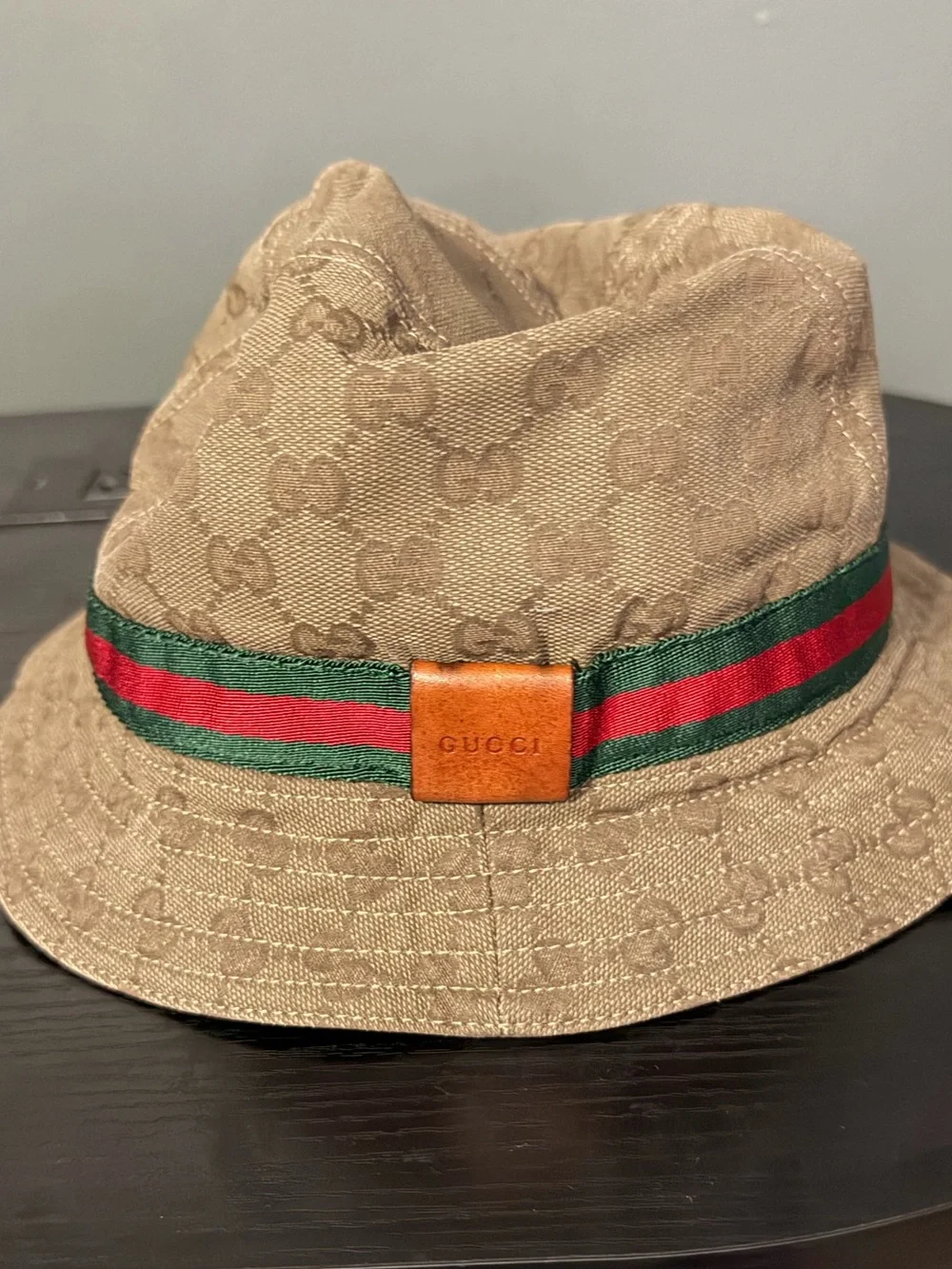 Authentic Gucci Monogram Bucket Hat